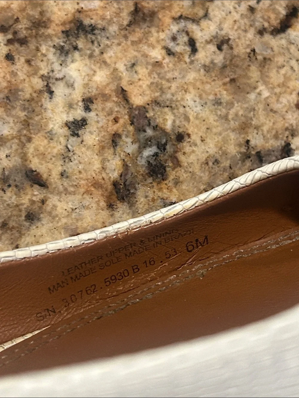 Tory Burch cream leather flats